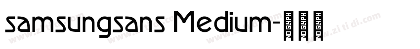 samsungsans Medium字体转换